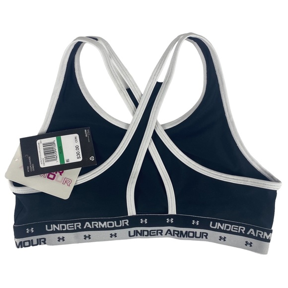 Under Armour Jr. Girl's Crossback Sports Bra Size L NWT - Picture 3 of 10